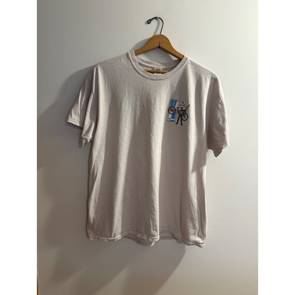 Gildan Red Bull Supercross BMX Rider Graphic T-Shirt Mens XL Tan Short Sleeve